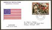 BURUNDI 1976 AMERICAN REVOLUTION, PAINTINGS FDC   # 5436 - Andere & Zonder Classificatie