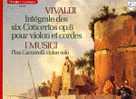 Vivaldi : Concerti Op.6 Pour Violon Et Cordes. Pina Carmirelli (violon), I Musici. - Klassiekers