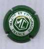 Muselet De Champagne "MARNE ET CHAMPAGNE" Verte. - Marne Et Champagne