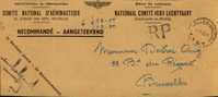 A00022 - Courrier Par Recommandé - Courrier Aéronautique Bruxelles - 17-07-1946 - Signature Du Secrétaire Général Du Com - Altri & Non Classificati