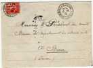 FS061 /  FRANKREICH - Rot Kreuz Zuschlagsmarke – 1915 – Auf Brief In Die Schweiz, Amt Für Kriegsgefangene - Croix Rouge