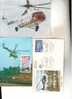 3 Helicopter Postcard +FDC - 3 Carte & FDC D´helicopter - Hélicoptères