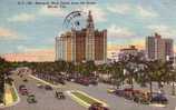 Miami, FLA. - Biscayne Blvd. - 1949 - Voyagée USA-Canada - Très Animée - Miami