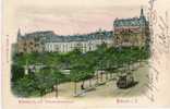 S006 / Plauen – 1899 – Reliefkarte Vom Albertplatz Mit Strassenbahn Und Denkmal - Plauen