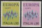 ITALIA - ITALIE - ITALY - 1972 - EUROPA YT 1099/1100 ** - 1972