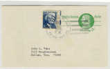 USA - Cartolina Postale Usata Serie Patrioti: Charles Thomson Con 1 Francobollo Aggiunto - 1961-80