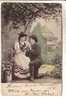 GOOD OLD ROMANTIC POSTCARD - Lovers - Man Ask For Girl Hand - Sendet 1906 - Nozze