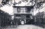 Cpa Torcy (77) Restaurant De L´Alliance , Au Repos Des Cyclistes . Propriétaire Mas , Très Belle Animation - Torcy