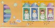 FDC ---- 2001 ----  CHILDREN PAINTING ---- MINI-SHEET - Other & Unclassified