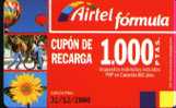 Airtel ACR-040 Cupon De Recarga 1000 Ptas. 31/12/2000. Reverso 607  G&D Con S.A.  LLame - Airtel