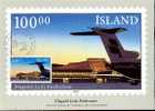 ISLANDE CARTE Maximum  NUM YVERT  617 AEROPORT - Cartoline Maximum