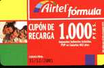 Airtel ACR-050/1 Friends 1000 Ptas 31/12/2001 Soft. Nº Serie 11 Digitos - Airtel