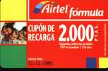 Airtel ACR-052/1 Friends 2000 Ptas 31/12/2001 Hard - Airtel