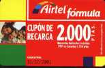 Airtel ACR-053/1 Friends 2000 Ptas 31/12/2001 Soft . Rasca Nº Serie 11 Digitos - Airtel