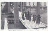 Paris Anondé(janvier 1910) Passerelle établie Quai De Passy Cpa Bon état - Overstromingen