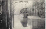 Paris Anondé(janvier 1910) Boulevard Et La Tour Maubourg Cpa Bon état - Floods