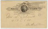 USa - Cartolina Postale Usata Nel 1893 - ...-1900