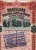 "BARCELONA Traction, Light & Power Company Ltd" - Titre D´1 Action De $ 100 - Or (1922) - Railway & Tramway