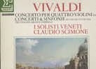 Vivaldi : Concerto Pour Quatre Violons, Concerti & Sinfonie - Classique