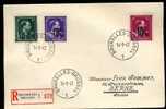 Mont Sur Marchienne 3 Val -10%   Sur Lettre  Rec Vers La Suisse   14/01/1947 - Cartas & Documentos