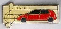 Renault . La Portée De Musique . Voiture Rouge - Renault