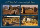 CARTE POSTALE DE CARNAC ET SES MEGALITHES - Dolmen & Menhirs