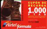 ACR-044/1 Cupon De Recarga 1000 Ptas Botas. Camino De Santiago.  Tu Tarjeta - Con S.A. - Airtel