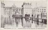 INONDATIONS PARIS INONDE (Janvier 1910) Passerelle Devant La Cour D´honneur Du Palis Bourbon Cpa Animée - Inundaciones