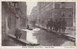 INONDATIONS PARIS INONDE (Janvier 1910) Rue Du Bac Cpa Animée - Inondations