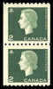 Canada (Scott No. 406 - Elizabeth) [**] Timbre Roulette / Coil Stamp (Paire / Pair) - Markenrollen