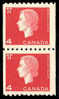 Canada (Scott No. 408 - Elizabeth) [**]  Timbre Roulette / Coil Stamp (Paire / Pair) - Unused Stamps