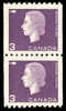 Canada (Scott No. 407 - Elizabeth) [**]  Timbre Roulette / Coil Stamp (Paire / Pair) - Rollo De Sellos