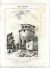 - FRANCE 33 . EGLISE DE ST-GERVAIS , GIRONDE. LITHOGRAPHIE TIREE DE LA:    GUIENNE MONUMENTALE , MILIEU 19e SIECLE - Litografia