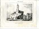 - FRANCE RUINES DE L´ABBAYE DE LA SAUVE , GIRONDE . LITHOGRAPHIE TIREE DE LA:    GUIENNE MONUMENTALE , MILIEU 19e SIECLE - Litografía