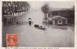 INONDATIONS PARIS INONDE (Janvier 1910) Barriére D'Ivry Cpa Animée - Floods