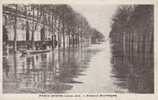 INONDATIONS PARIS INONDE (Janvier 1910) Avenue Montaigne Cpa Animée - Floods
