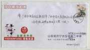 Cow,Milk,China 2005 Green Food Yishanfang Milk Advertising Postal Stationery Envelope - Ferme