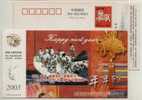 Sailing Ship,China 2003 Shanxi Telecom Group New Year Greeting Advertising Postal Stationery Card - Segeln