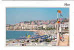 CP - NICE - PROMENADE DES ANGLAIS - LES PLAGES - BAR RESTAURANT BLUE BEACH - ANIMEE - Cafés, Hotels, Restaurants