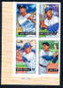 ETATS-UNIS USA 2006, BASE-BALL, 4 Valeurs, Timbres Autocollants - Base-Ball