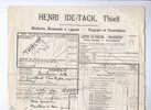 953/27 -- Lettre De Voiture Henri Ide-Tack ,Huilerie, Cachet De Gare De Fortune THIELT 1920 RARE - Other & Unclassified