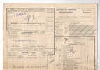 952/27 -- Lettre De Voiture J.Schutter , Cachet De Gare De Fortune Bleu-Gris THIELT 1919 RARE - Altri & Non Classificati