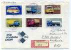 CAMIONS / AUTOMOBILE / TIMBRES ALLEMAGNE SUE LETTRE RECOMMANDEE - Vrachtwagens