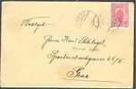 LIECHTENSTEIN #2, 10 HELLER 1912 TO AUSTRIA, COMMERCIAL MAIL - Covers & Documents