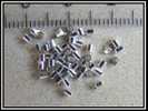 Lot De 50 Perles à écraser Tubes Argentées - Pearls