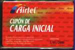 Airtel ACR-004. Cupon De Recarga Inicial 1/01/2000. Reverso 607 - Airtel