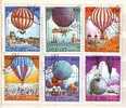 Lao 1983  Balloons - Montgolfieres Set Of 6 V.-used - Zeppeline