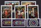 Congo 1970-71, Vitraux Cathédrale De Brazzaville + Peintures Religieuses - Verres & Vitraux