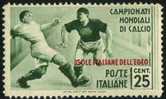 PIA - EGEO - 1934 - Sport - Campionati Mondiali Di Calcio  - (Sas 76) - Ägäis