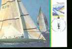 AUTRALIE Carte Maximum Num.yvert 987 SPORT VOILE AMERICA CUP - Cartes-Maximum (CM)